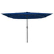 Vidaxxl parasol de jardin bleu azur 295 x 295 x 245 cm polyester et acier