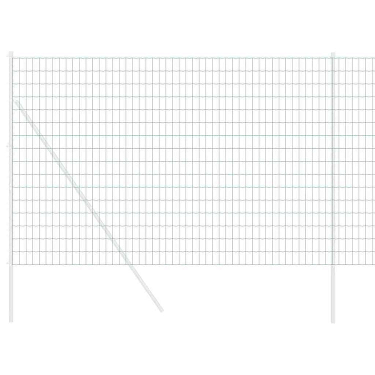 Vidaxx clôture euro vert 1,6 x 10 m fer enduit PVC