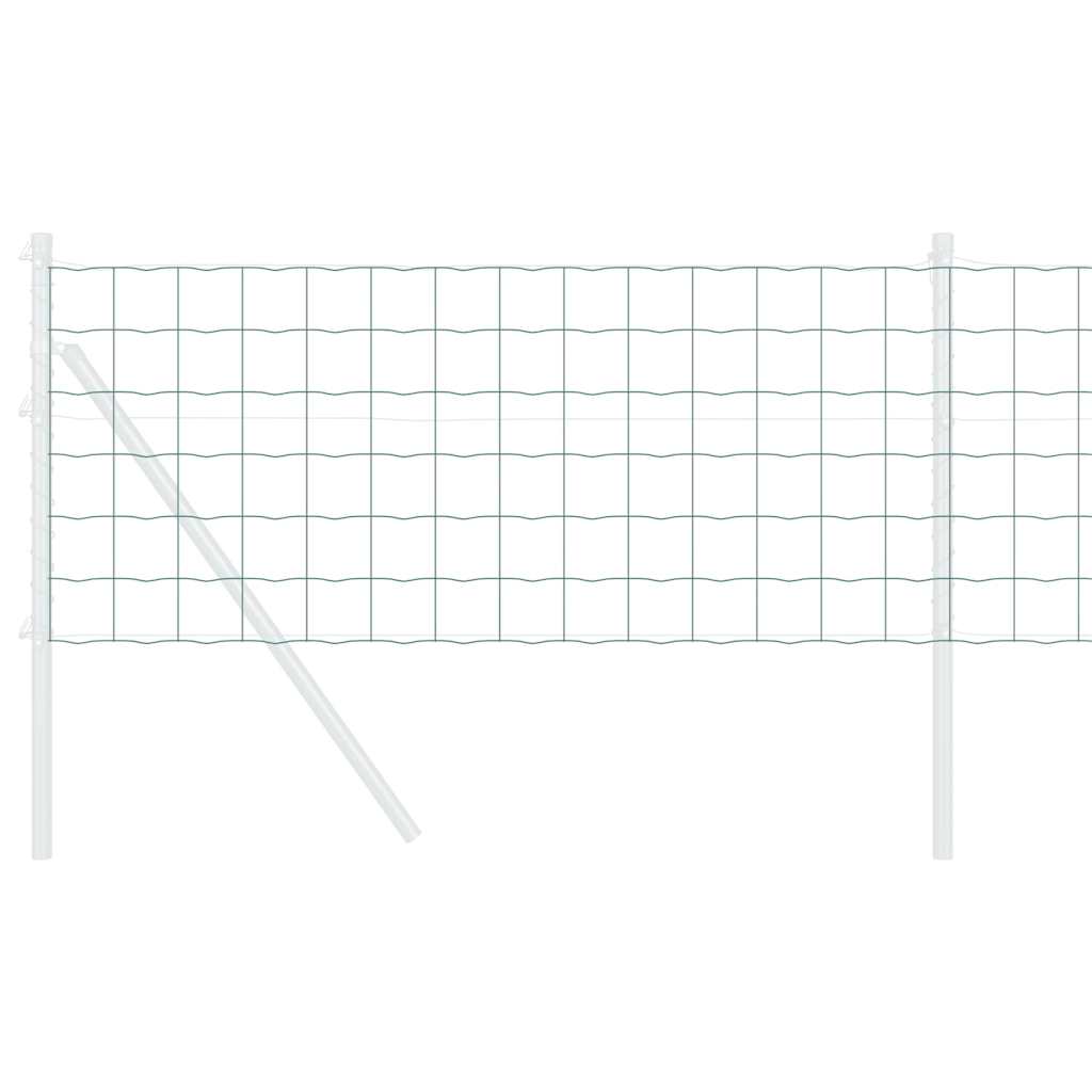 VidaXL clôture euro vert 0,4 x 10 m fer enduit de PVC