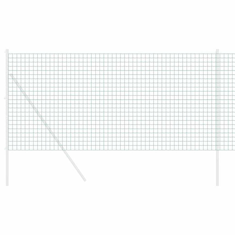 Vidaxx clôture euro vert 1,2 x 25 m fer enduit PVC