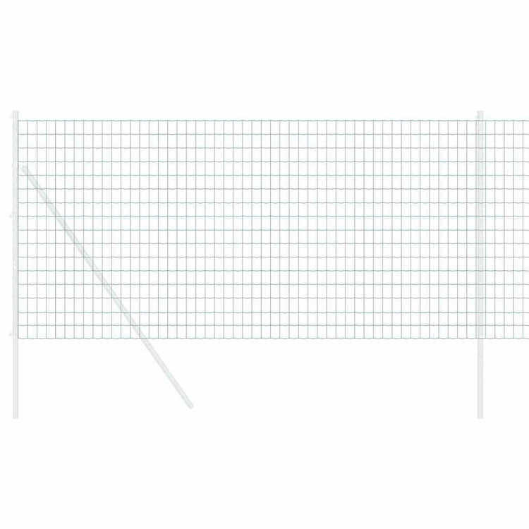 Vidaxx clôture euro vert 1,2 x 25 m fer enduit PVC