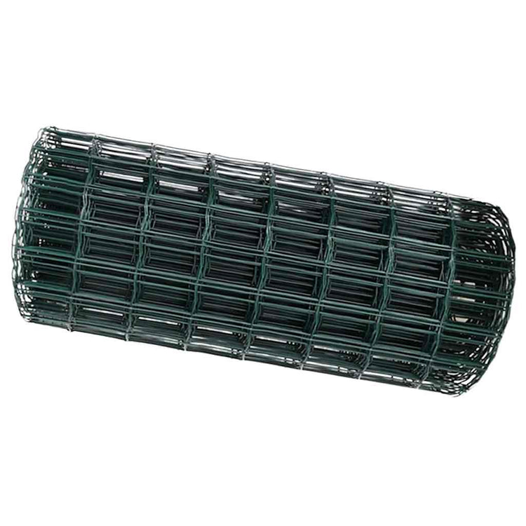 Vidaxx clôture euro vert 0,6 x 25 m fer enduit PVC