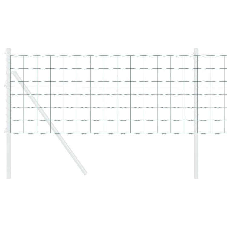 Vidaxx clôture euro vert 0,6 x 25 m fer enduit PVC