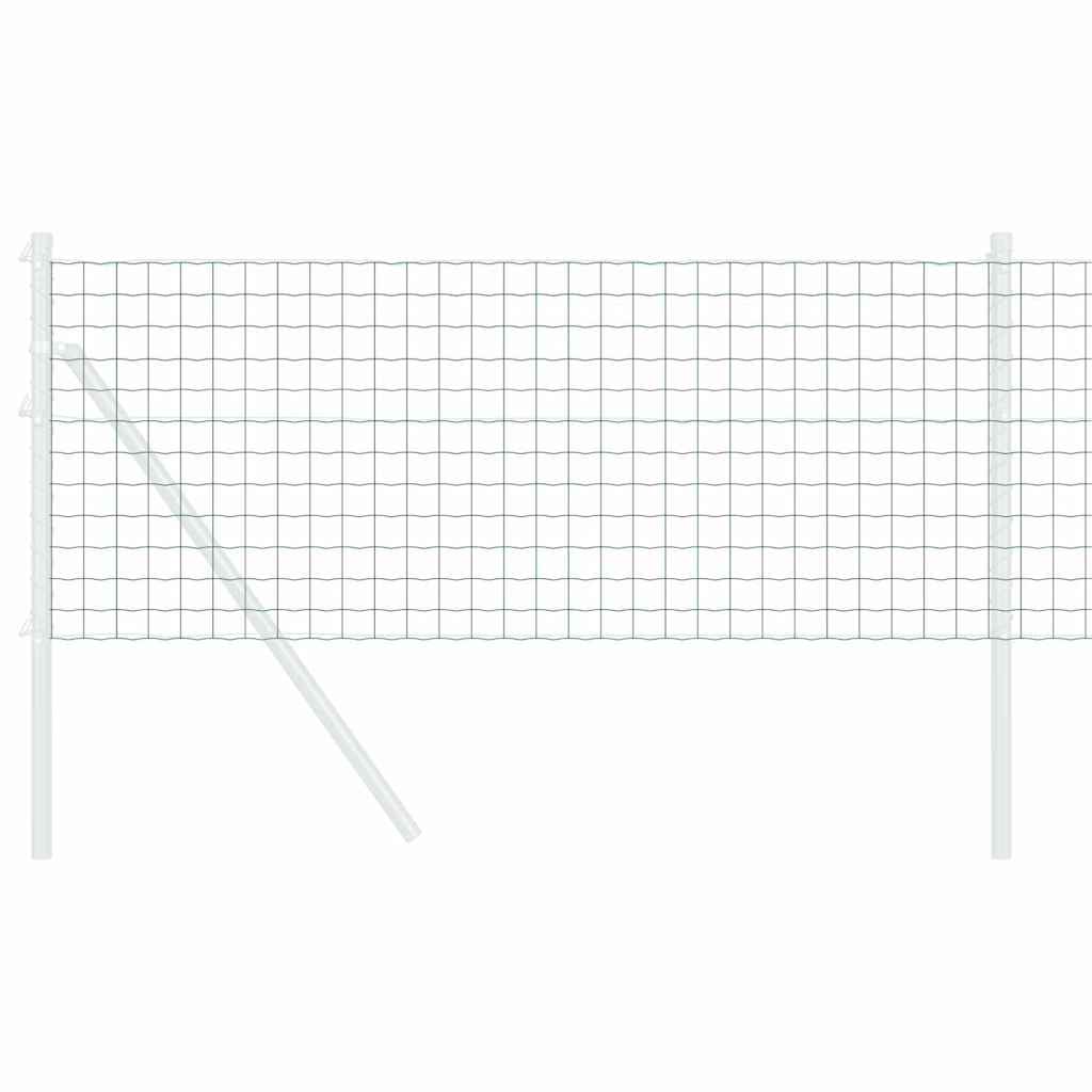 Vidaxx clôture euro vert 0,6 x 50 m fer enduit PVC
