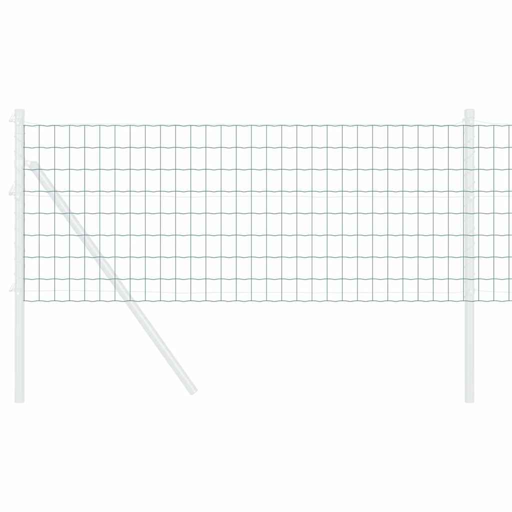 Vidaxx clôture euro vert 0,6 x 50 m fer enduit PVC