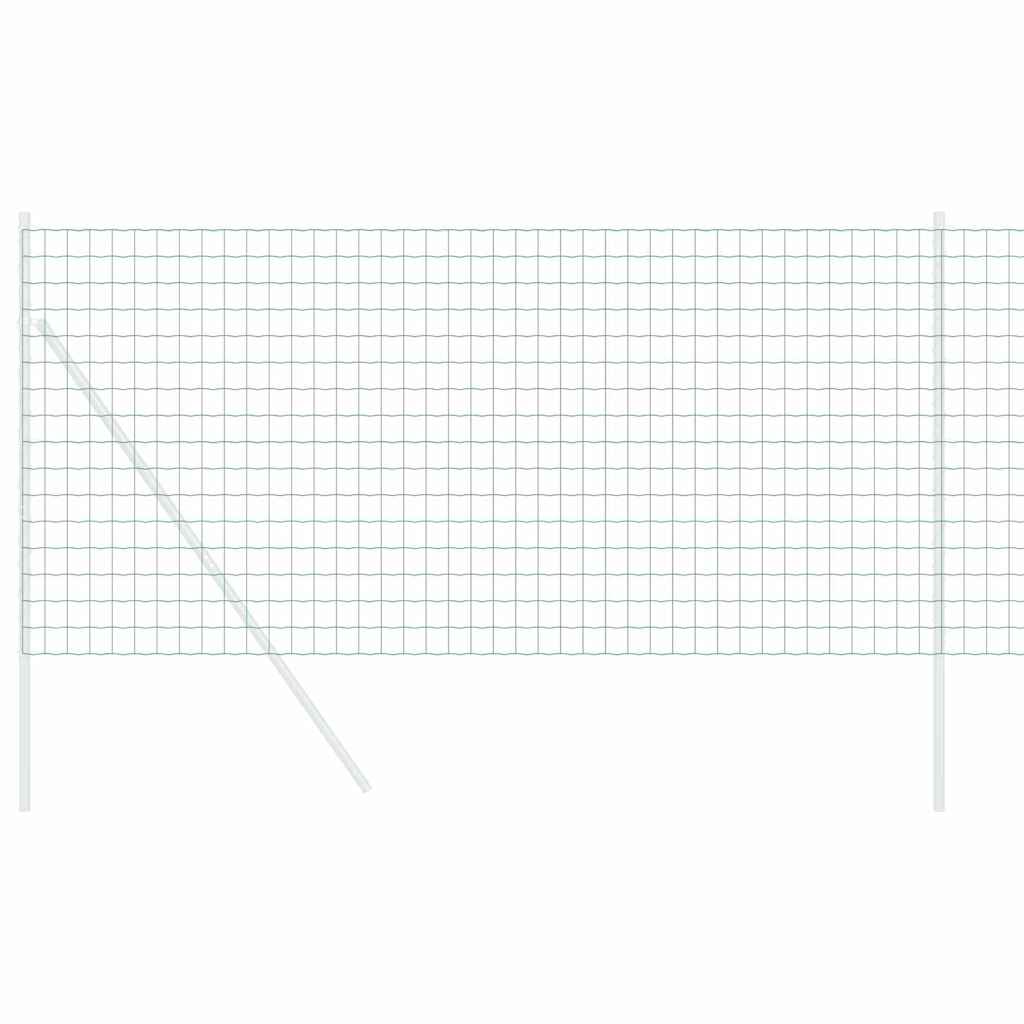 Vidaxx clôture euro vert 0,6 x 10 m fer enduit PVC