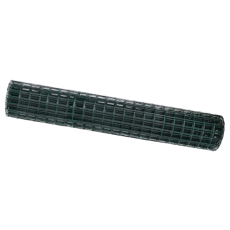 Vidaxx clôture euro vert 1,6 x 10 m fer enduit PVC