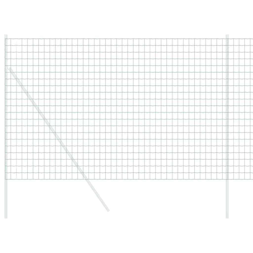 Vidaxx clôture euro vert 1,6 x 10 m fer enduit PVC