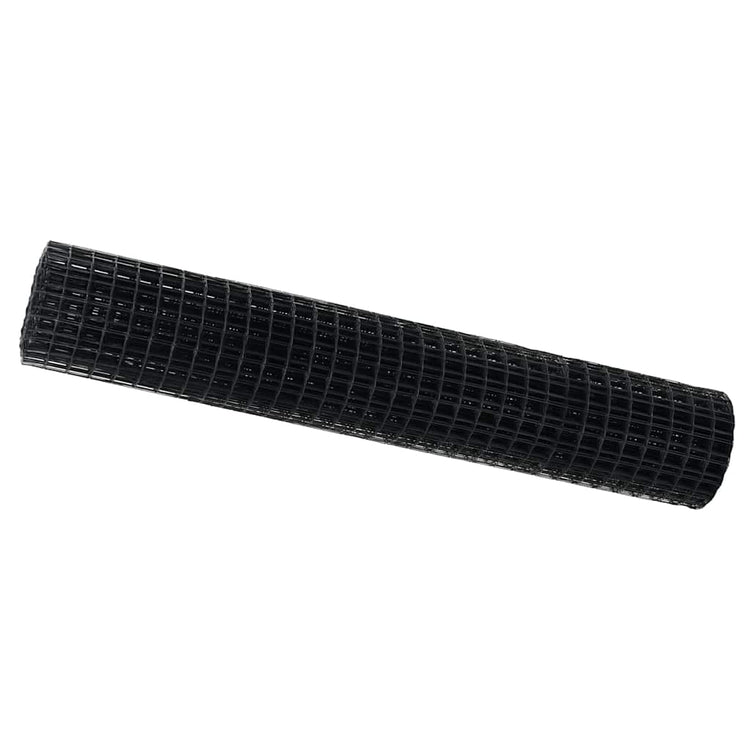 Vidaxx clôture euro gris 1,5 x 10 m fer enduit PVC