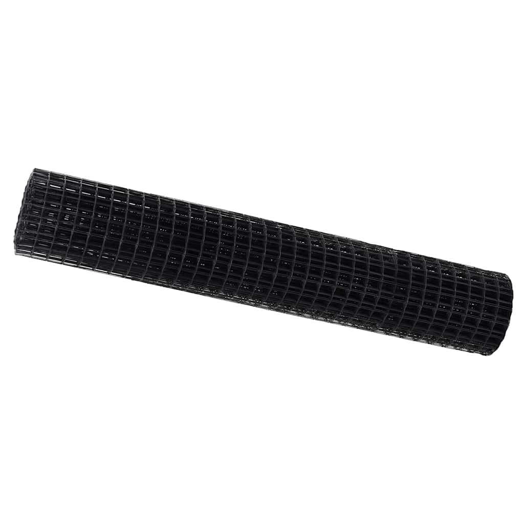 Vidaxx clôture euro gris 1,6 x 10 m fer enduit PVC