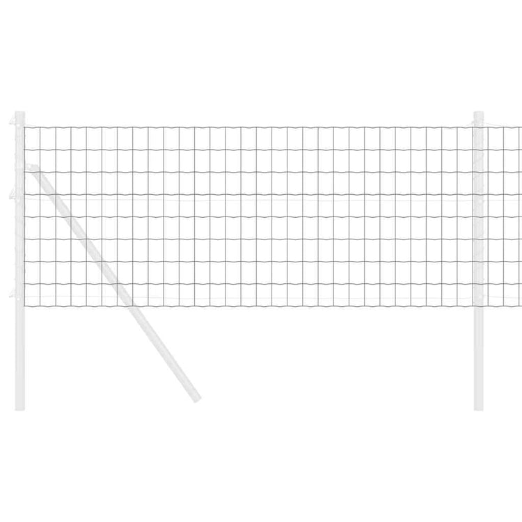 Vidaxx clôture euro gris 0,6 x 10 m fer enduit PVC
