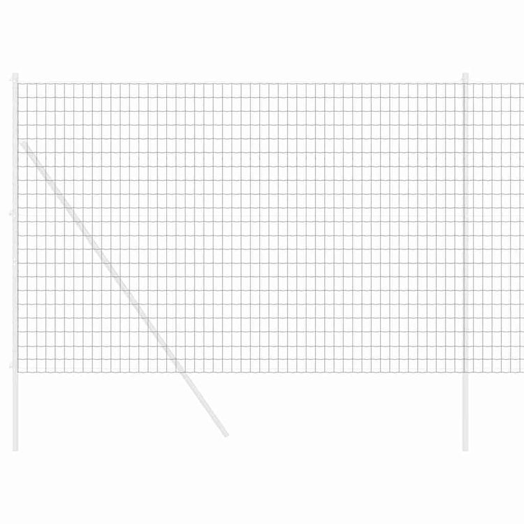Vidaxx clôture euro gris 1,6 x 10 m fer enduit PVC