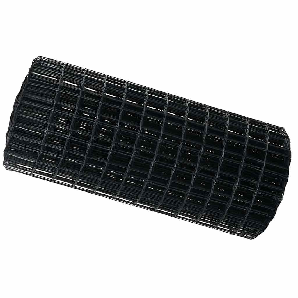 Vidaxx clôture euro gris 0,6 x 25 m fer enduit PVC