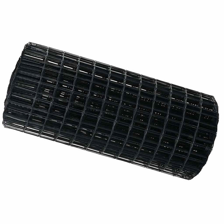Vidaxx clôture euro gris 0,6 x 25 m fer enduit PVC