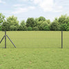 Vidaxx clôture euro gris 0,4 x 50 m fer enduit PVC