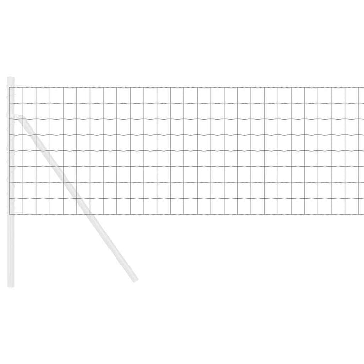 Vidaxx clôture euro gris 0,4 x 10 m fer enduit PVC