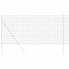 Vidaxx clôture euro gris 1,4 x 10 m fer enduit PVC