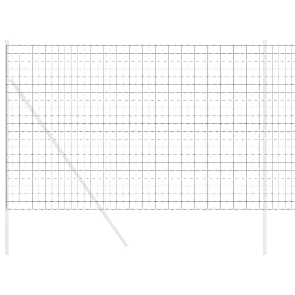 Vidaxx clôture euro noir 1,6 x 10 m fer enduit PVC