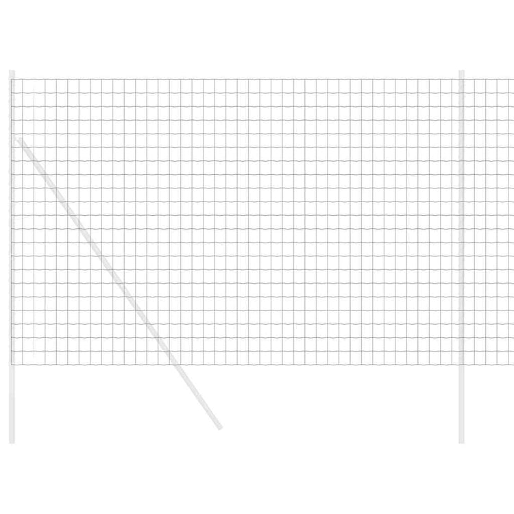 Vidaxx clôture euro noir 1,6 x 10 m fer enduit PVC