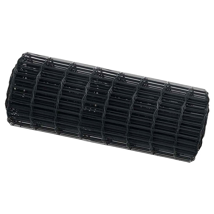 Vidaxx clôture euro gris 0,6 x 25 m fer enduit PVC