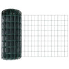 Clôture Vidaxxl avec poteau vert 0,4 x 10 m acier et PVC