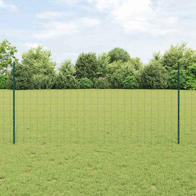 Clôture Vidaxxl avec poteau vert 1,2 x 10 m en acier
