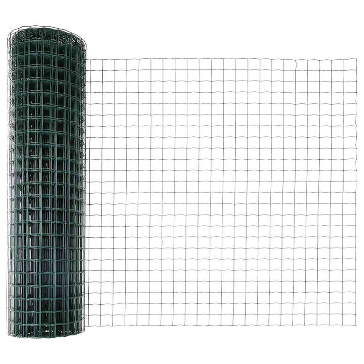 Clôture Vidaxxl avec poteau vert 1,2 x 10 m en acier