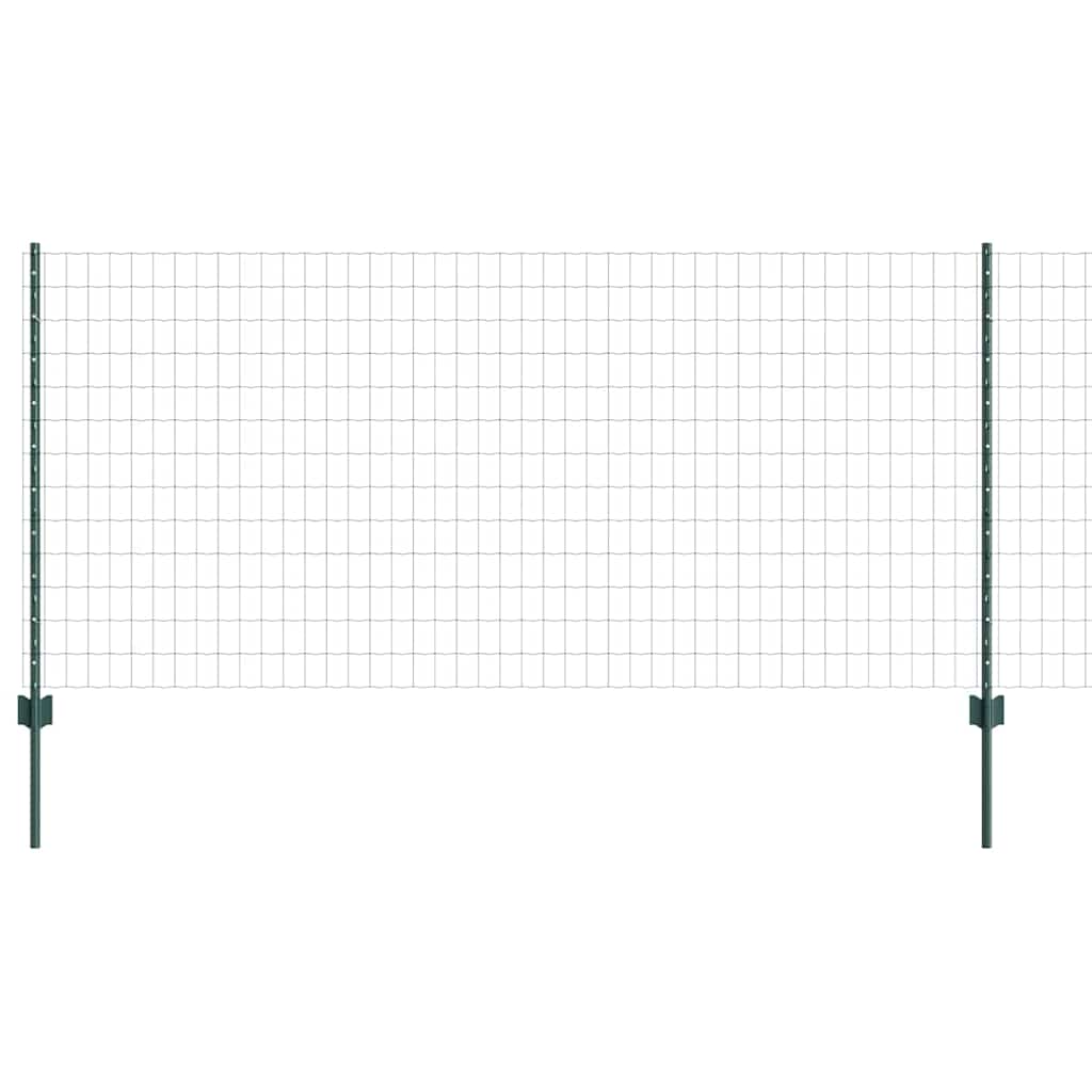 Clôture Vidaxxl avec poteau vert 1 x 25 m acier et PVC
