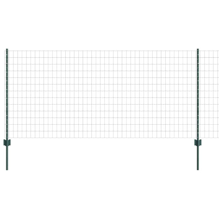Clôture Vidaxxl avec poteau vert 1 x 25 m acier et PVC