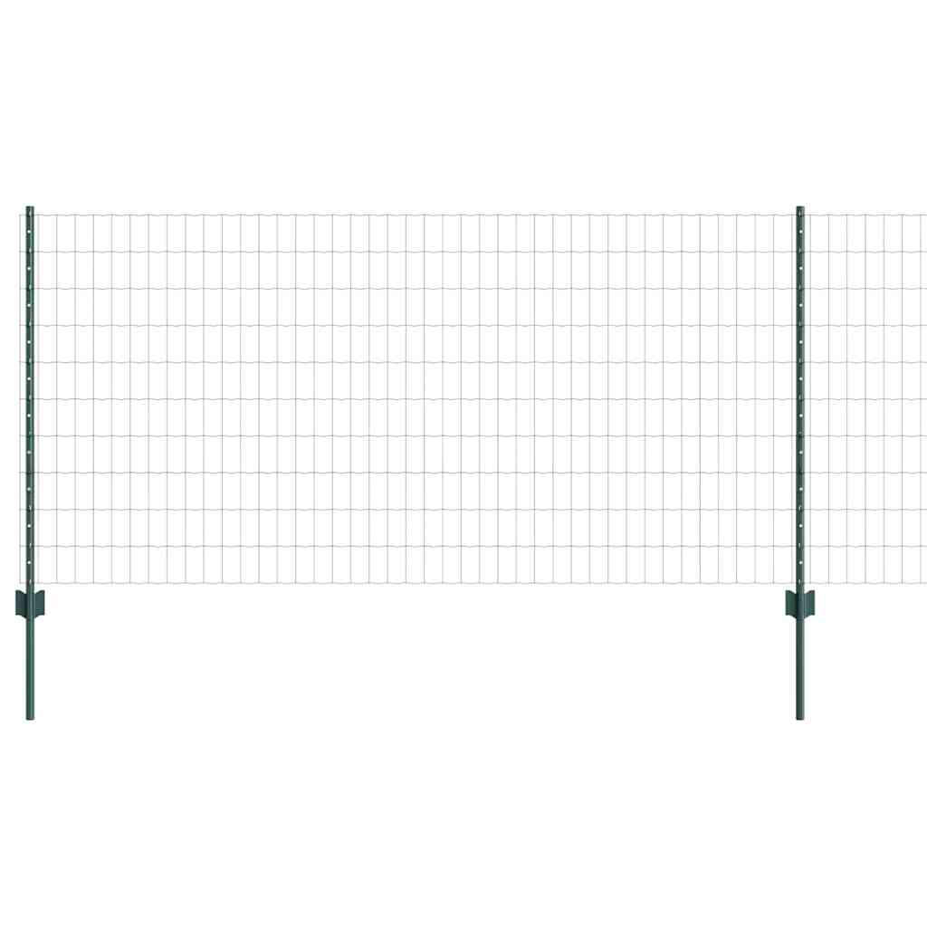 Clôture Vidaxxl avec poteau vert 1 x 25 m acier et PVC