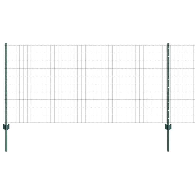 Clôture Vidaxxl avec poteau vert 1 x 25 m acier et PVC