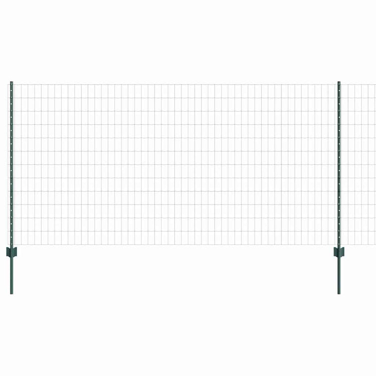 Clôture Vidaxl avec poteau vert 1,2 x 25 m acier et PVC