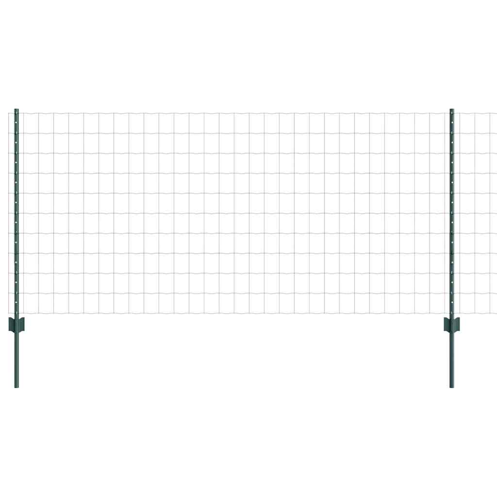 Clôture Vidaxxl avec poteau vert 1 x 25 m acier et PVC