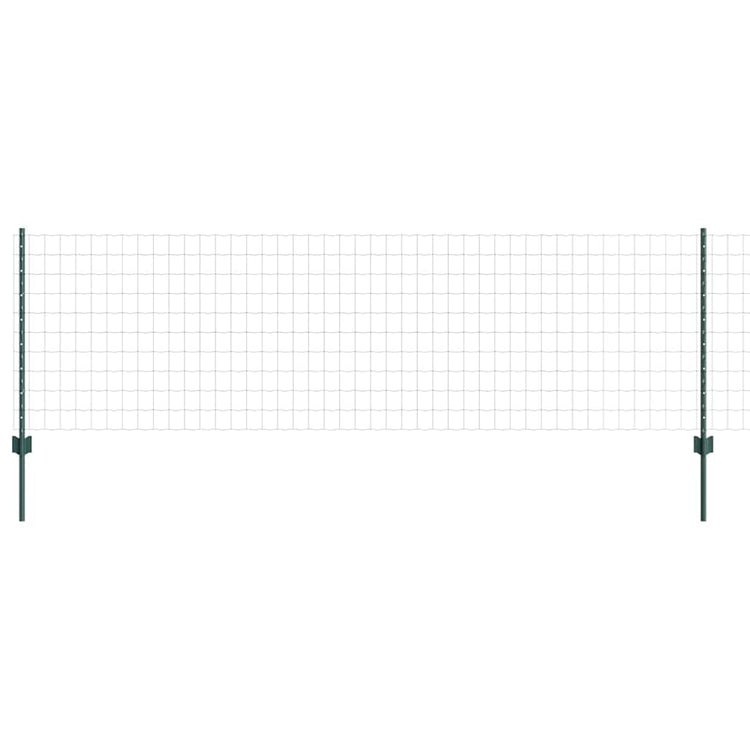 Clôture Vidaxxl avec poteau vert 0,8 x 10 m en acier