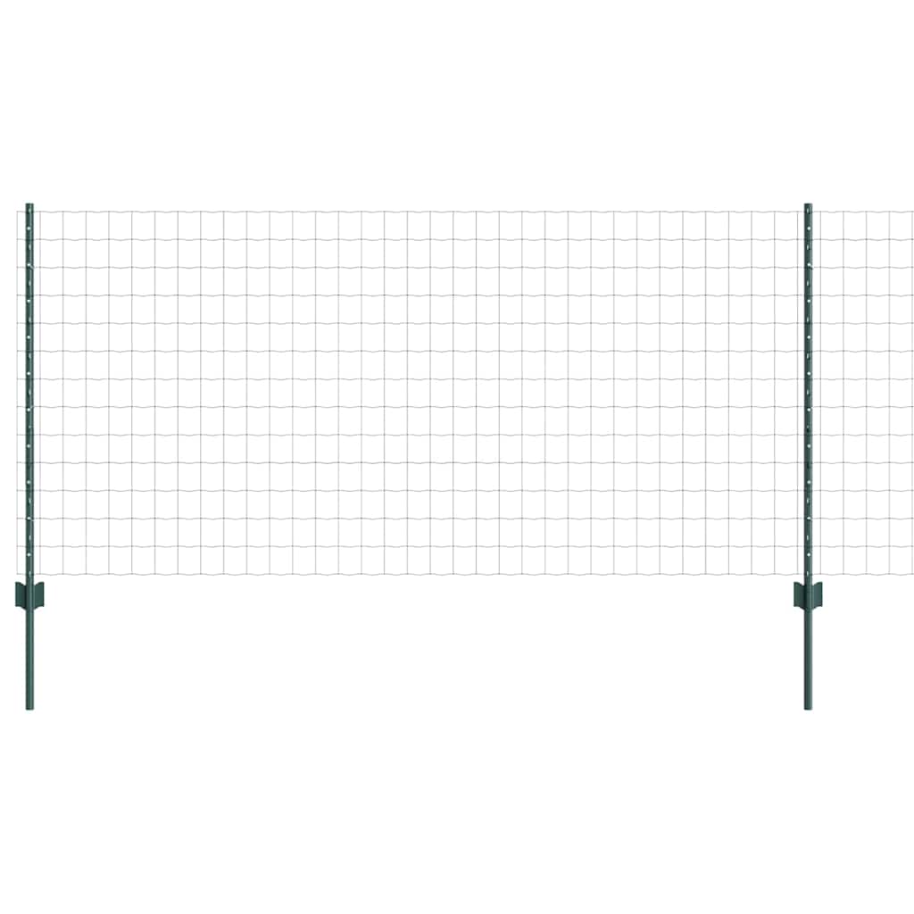 Clôture Vidaxxl avec poteau vert 1 x 25 m en acier