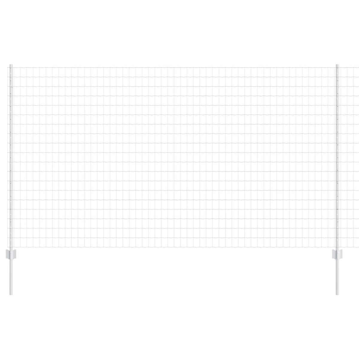 Clôture Vidaxxl avec poteau argenté 1,4 x 10 m en acier
