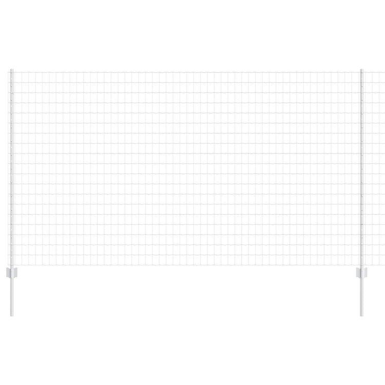 Clôture Vidaxxl avec poteau argenté 1,4 x 10 m en acier