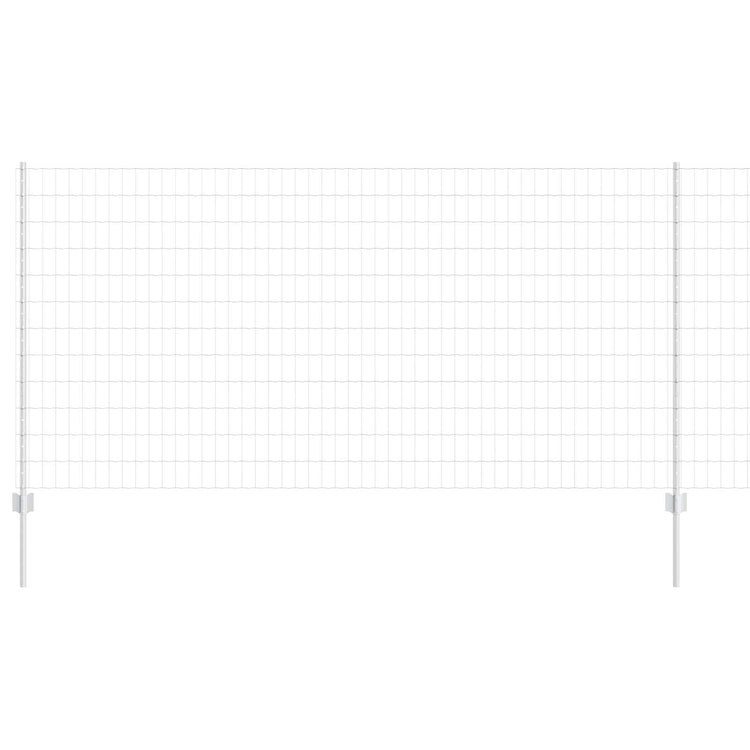 Clôture Vidaxxl avec poteau argenté 1,2 x 10 m en acier