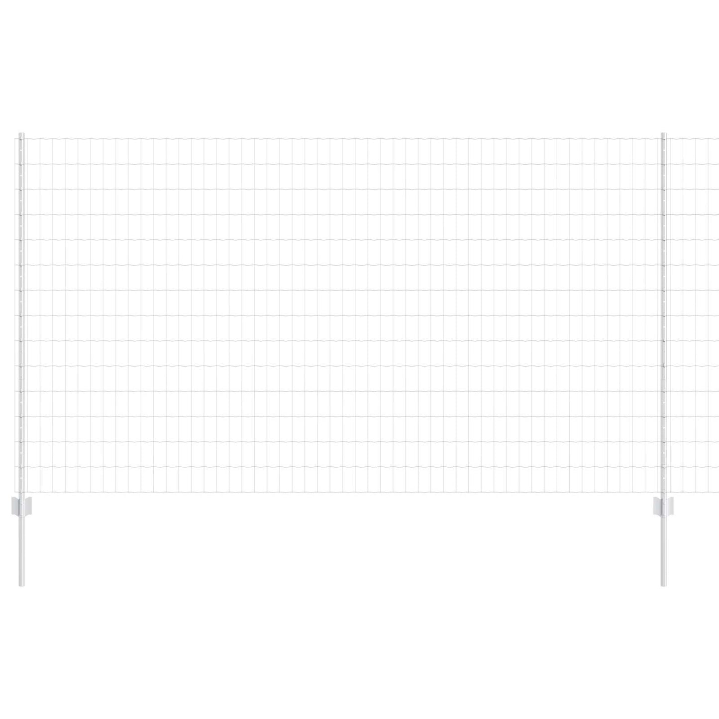 Clôture Vidaxxl avec poteau argenté 1,4 x 10 m en acier