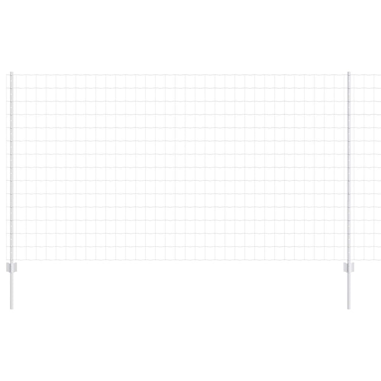 Clôture Vidaxxl avec poteau argenté 1,4 x 10 m en acier