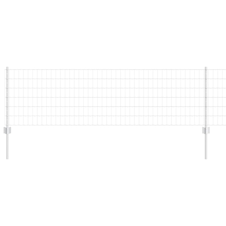 Clôture Vidaxxl avec poteau argent 0,6 x 25 m en acier