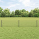 Clôture Vidaxl avec poteau gris 0,4 x 10 m acier et PVC