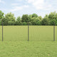 Clôture Vidaxl avec poteau gris 0,8 x 10 m acier et PVC
