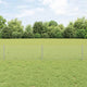 Clôture Vidaxxl avec poteau argent 0,4 x 25 m en acier