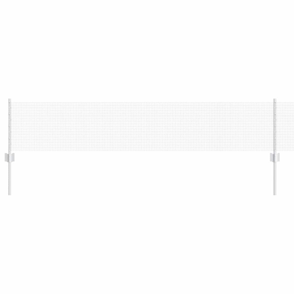 Clôture Vidaxxl avec poteau argent 0,4 x 10 m en acier