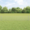 Clôture Vidaxxl avec poteau argent 0,4 x 10 m en acier