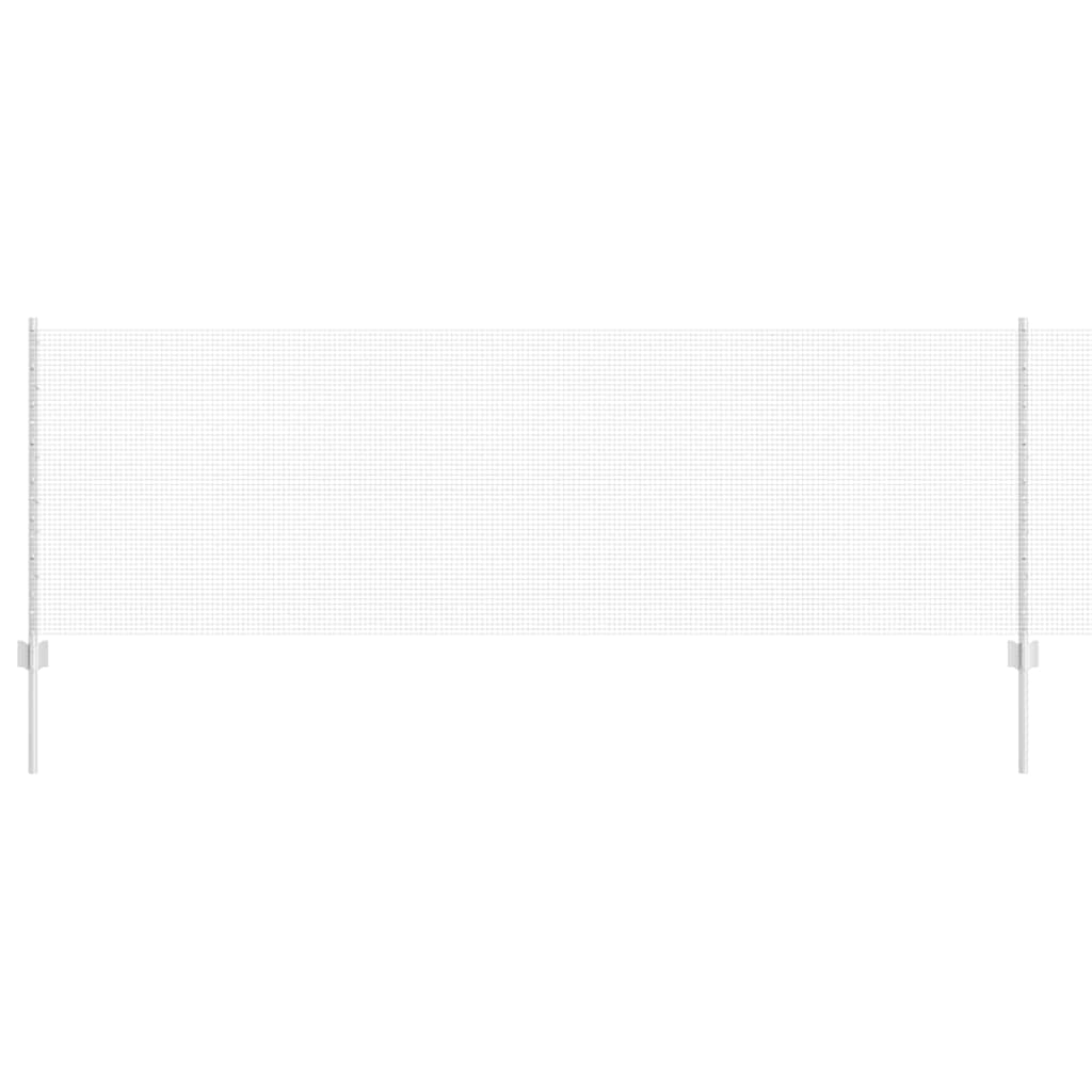 Clôture Vidaxxl avec poteau argent 0,8 x 10 m en acier