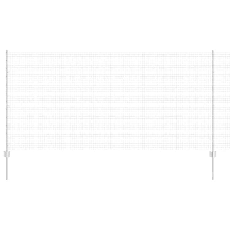 Clôture Vidaxxl avec poteau argenté 1,2 x 10 m en acier