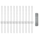 Clôture Vidaxxl avec poteau argent 0,4 x 25 m en acier