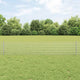 Clôture Vidaxxl avec poteau argent 0,4 x 25 m en acier